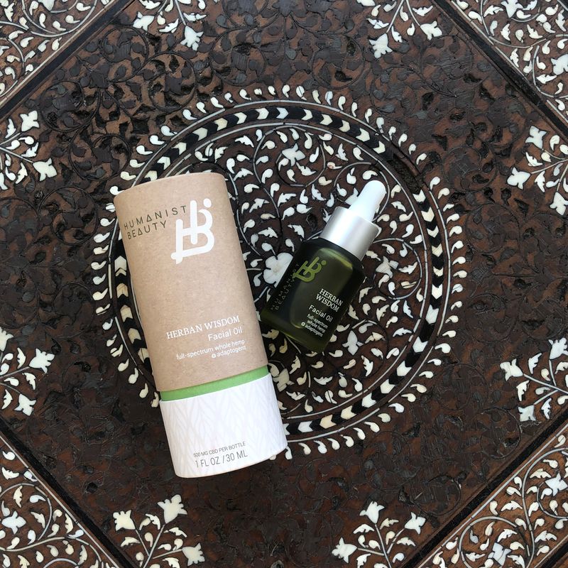 Pure Argan Face Oil in an amber dropper bottle